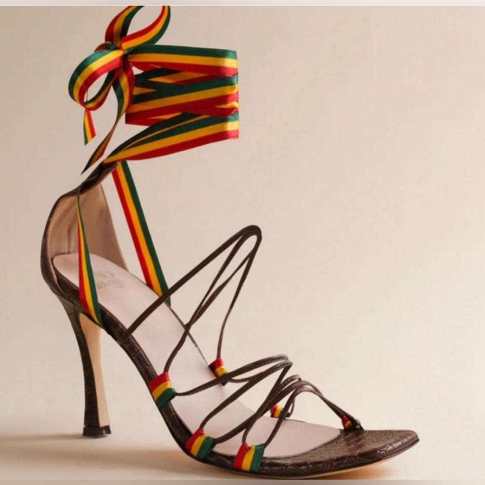 Brother Vellies Negril Ankle Wrap Stilettos